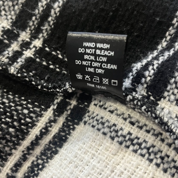 Audrey Black White Checks Shirt Tail Jacket Dress - Picture 6 of 15